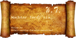 Wachter Terézia névjegykártya