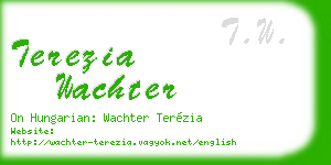 terezia wachter business card